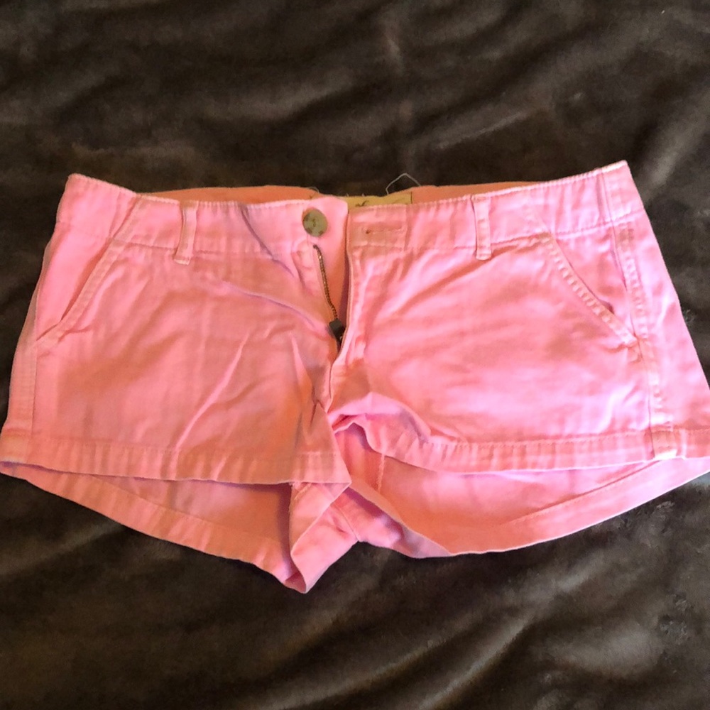 Hollister neon pink shorts